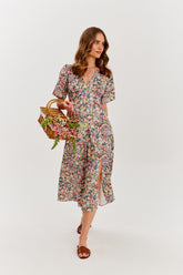Bloom Therapy midi-jurk
